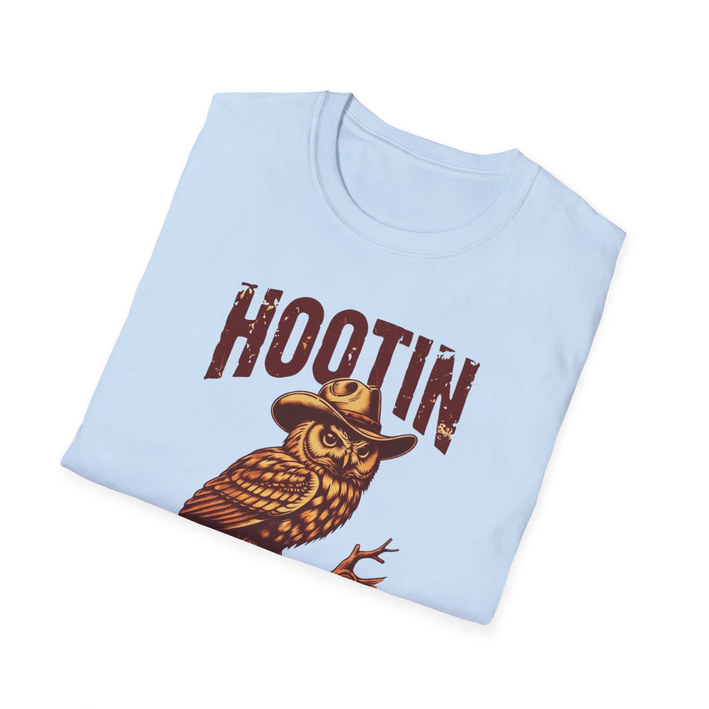 Hootin' Leads to Hollerin Owl T-Shirt — Vintage Graphic Tee NEW
