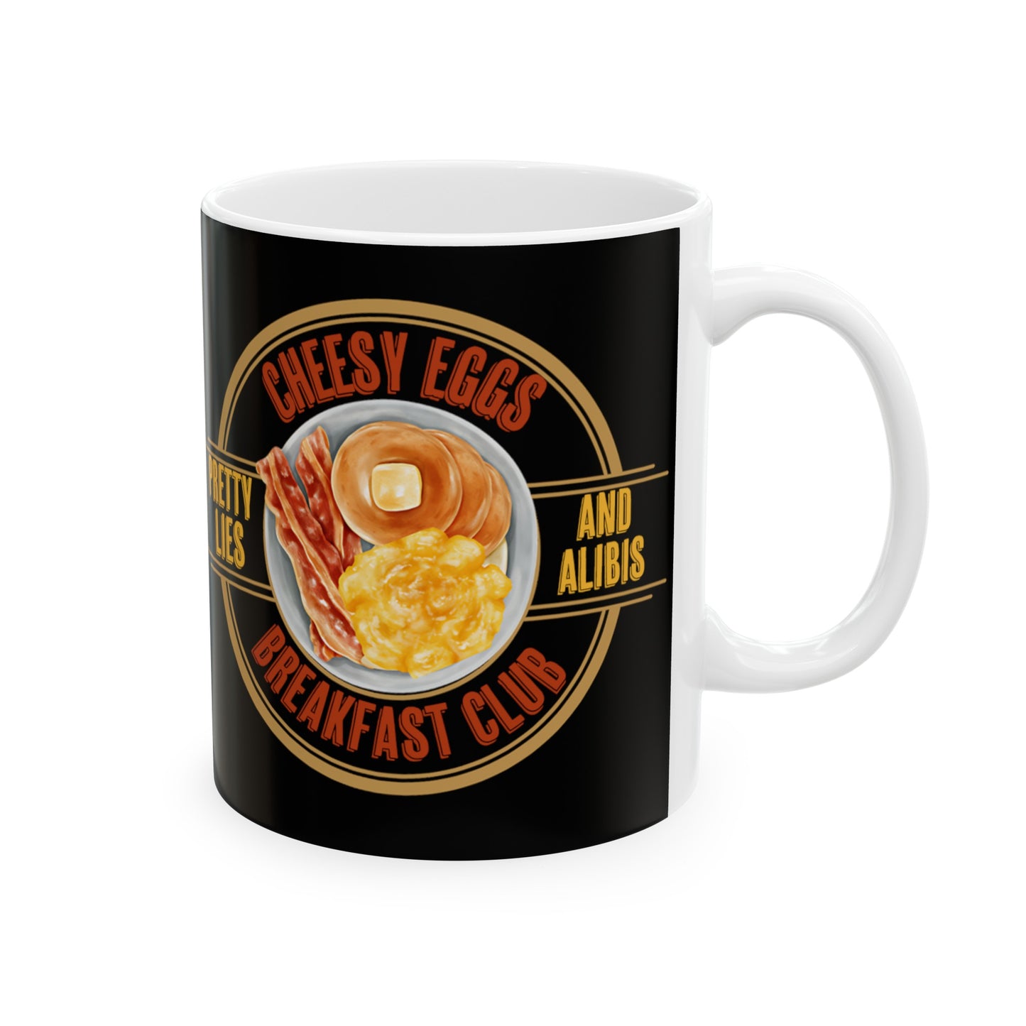 Cheesy Eggs Breakfast Club Ceramic Mug, 11oz