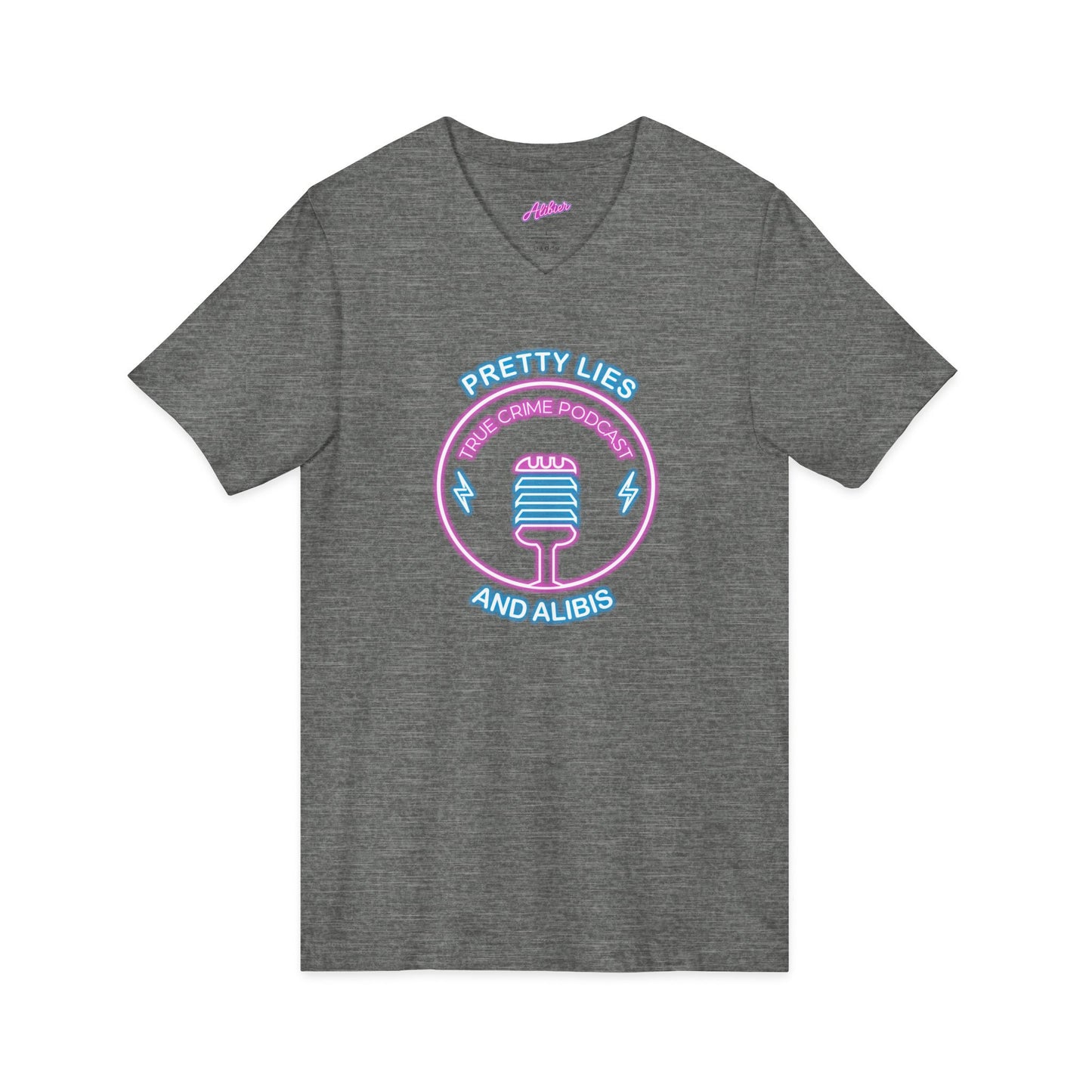 V-Neck Tee – "What Happens In Vegas" Crime Con 26' (Design 2)
