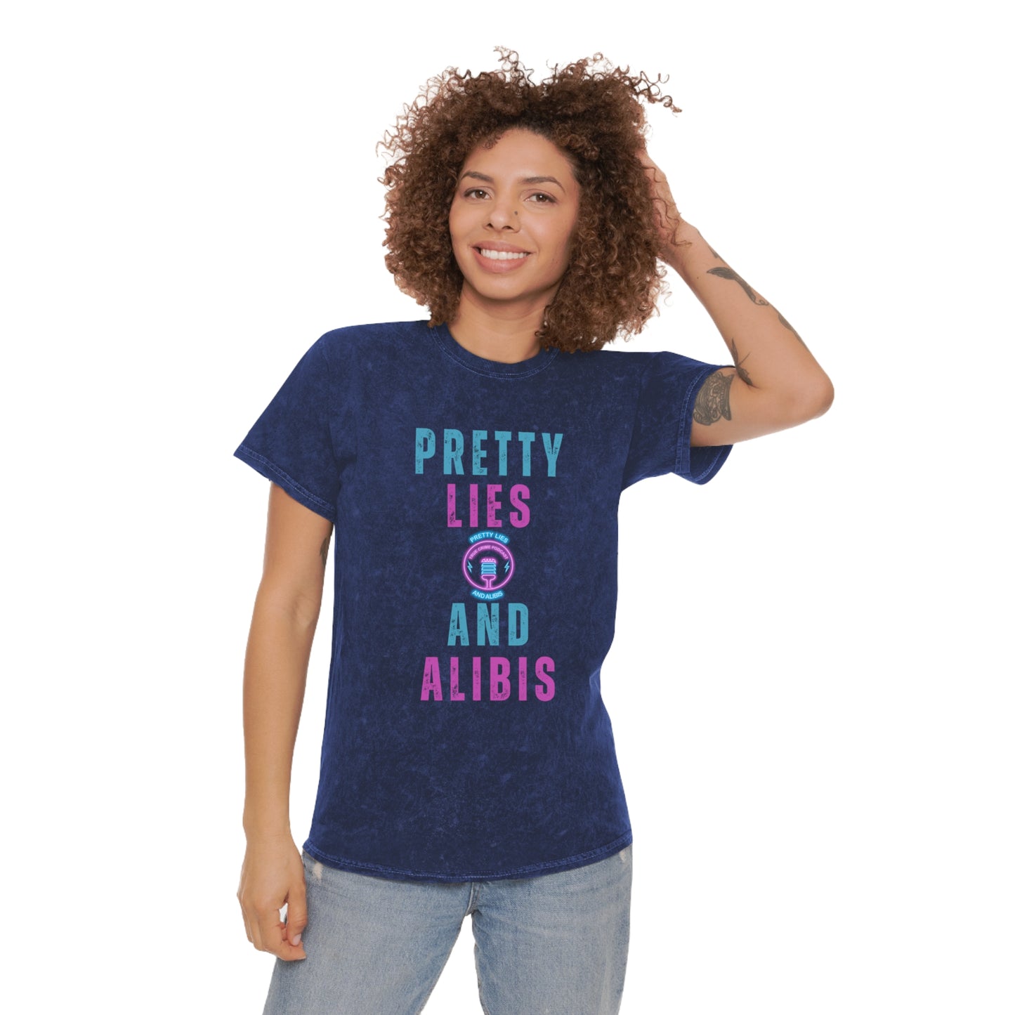 Pretty Lies Unisex Mineral Wash T-Shirt