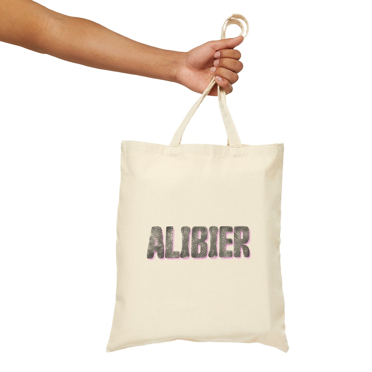 Alibier Fingerprint Cotton Canvas Tote Bag