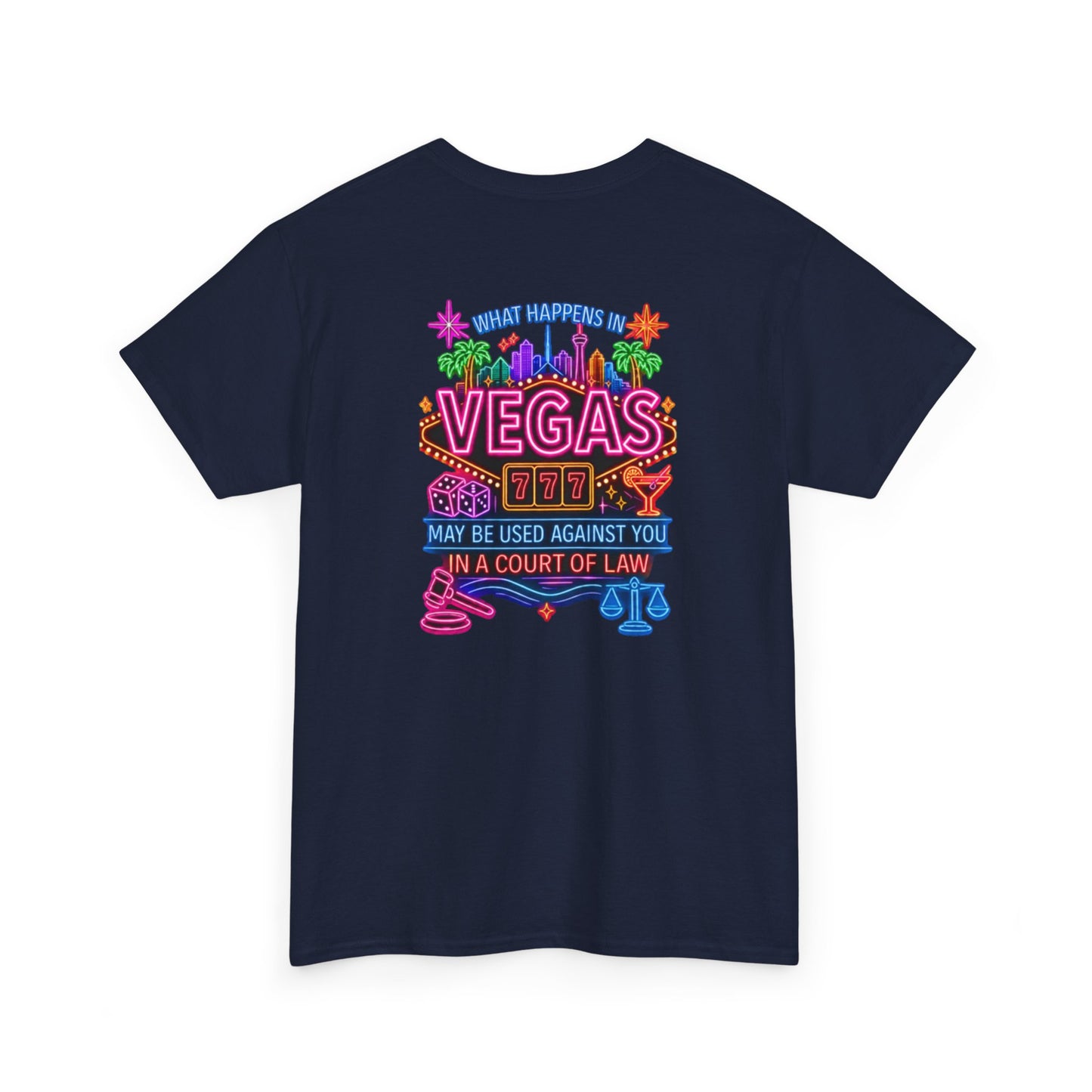 What Happens In Vegas Neon Graphic Tee  Crime Con 26'