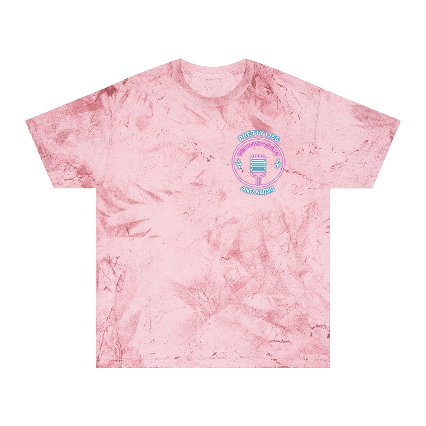 Tie-Dye T-Shirt — Retro Neon Casino “All Bets Are Off” Crime Con 26'