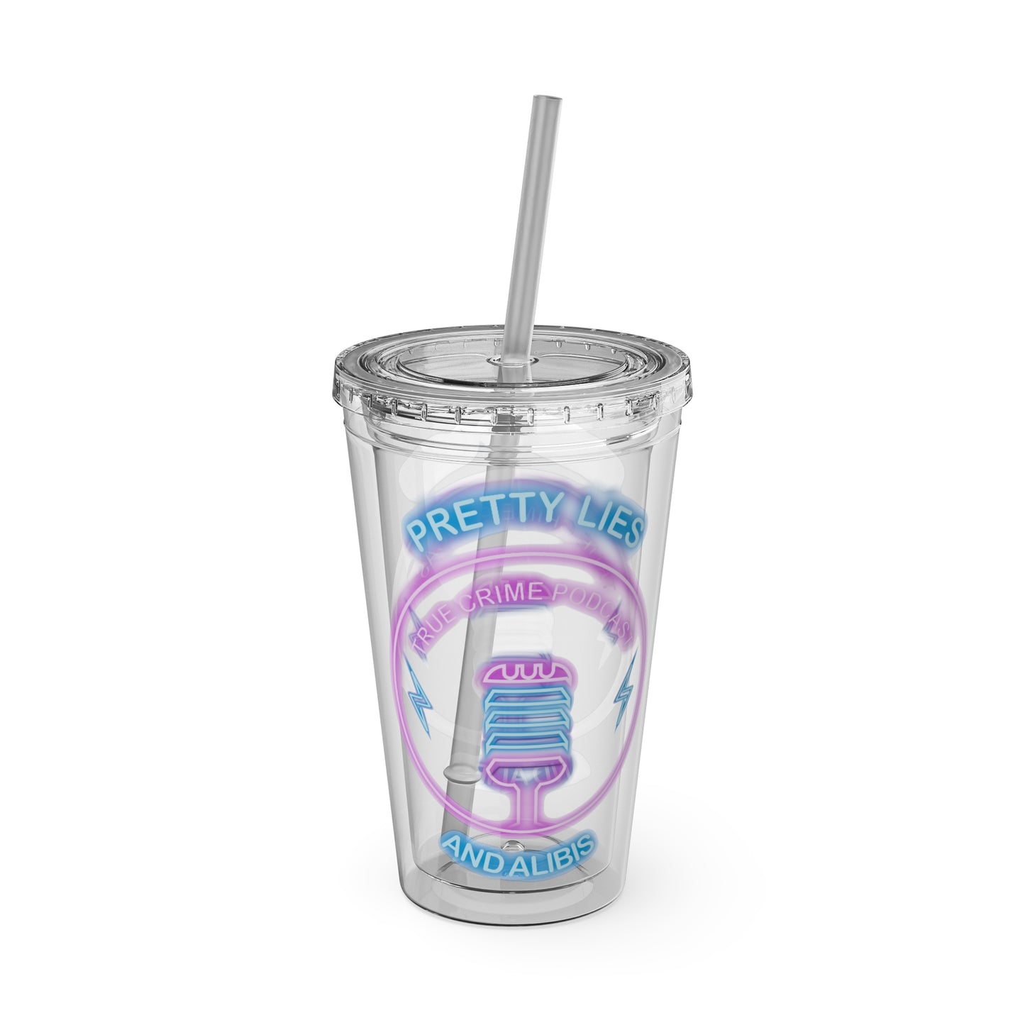 Logo Sunsplash Tumbler with Straw, 16oz