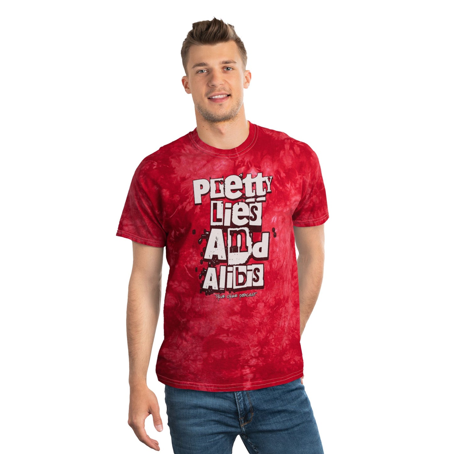 Vibrant Tie-Dye Tee - 'Pretty Lies And Alibis' Ransom