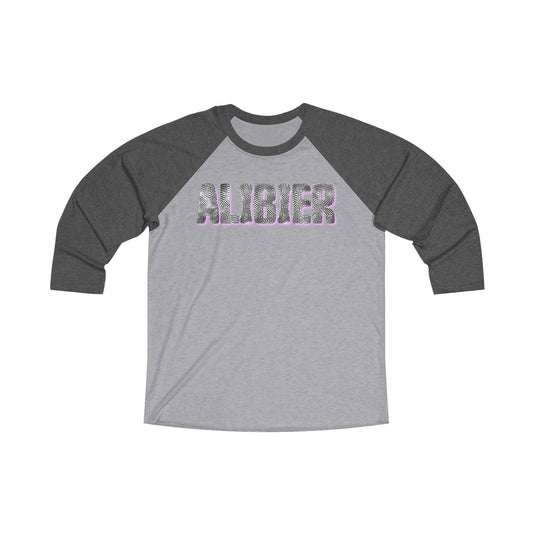 Alibier Fingerprint Unisex Tri-Blend 3\4 Raglan Tee