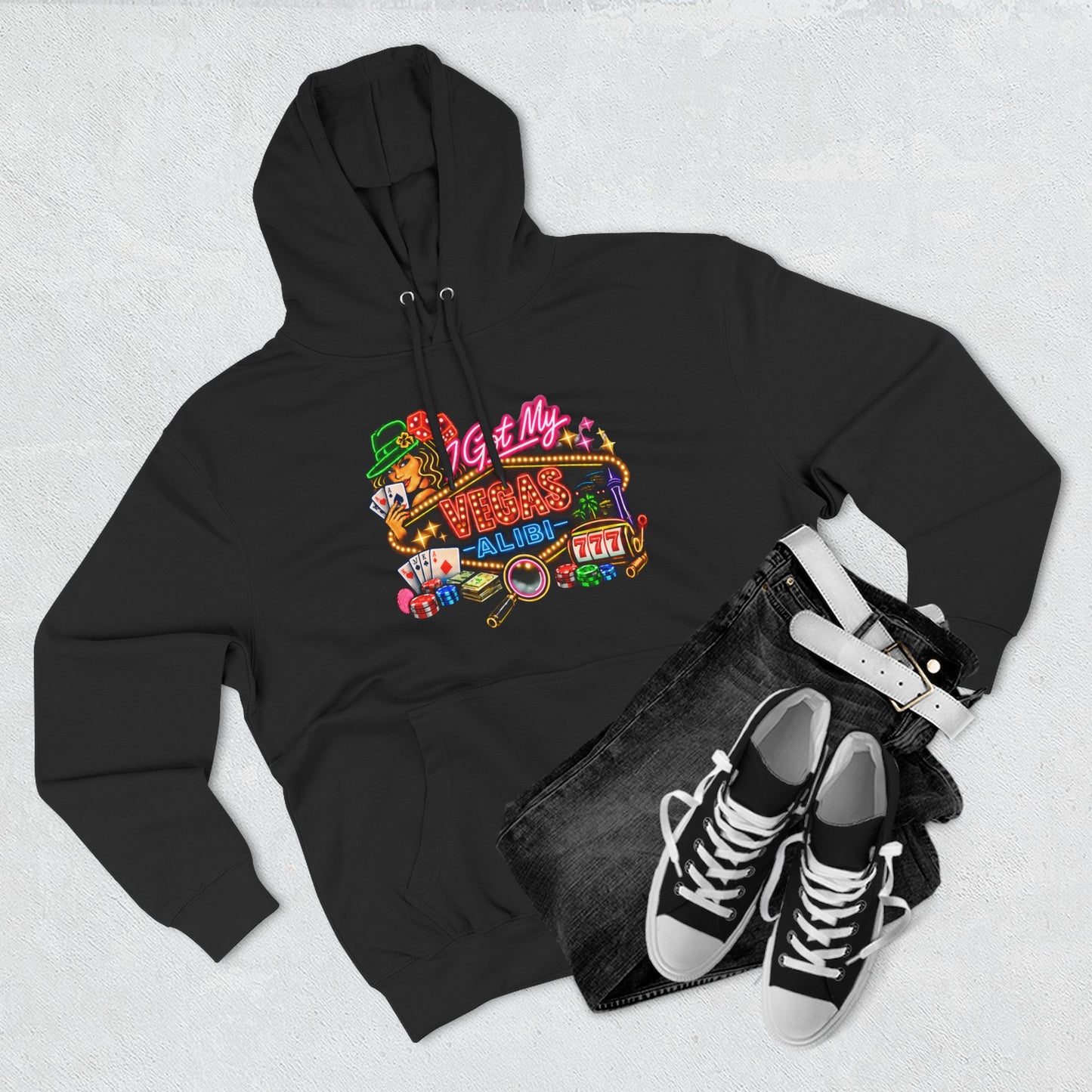 Hoodie — 'I Got My Vegas Alibi' (No Logo)