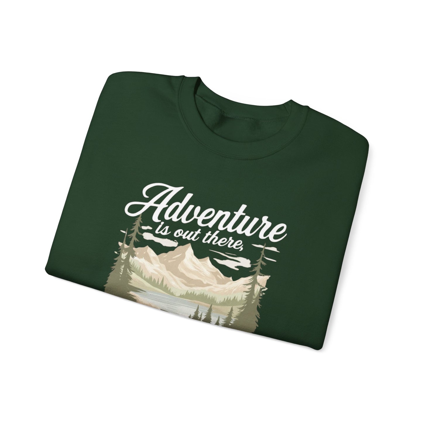 NEW Crewneck Sweatshirt — “Adventure Is Out There… But Then Again, So Are Serial Killers” Fun Graphic Pullover