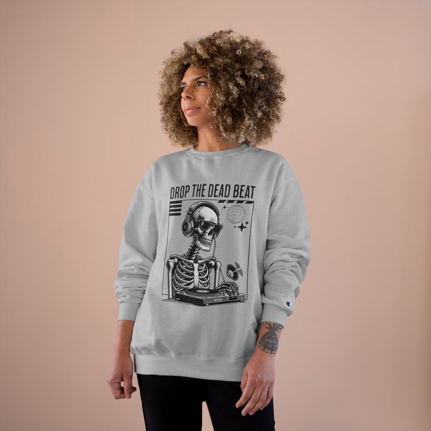 Halloween Drop The Dead Beat Champion Sweatshirt