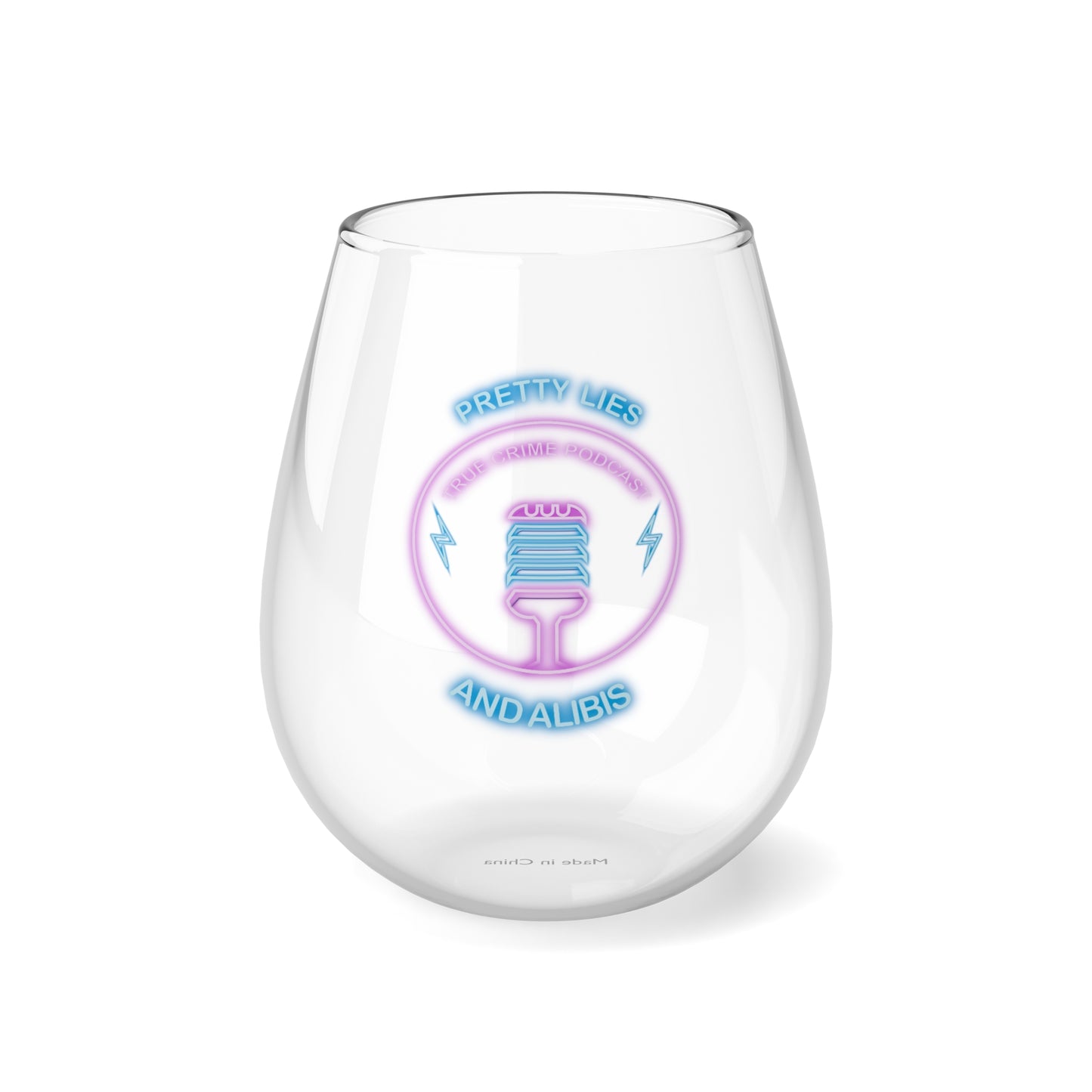 Logo Stemless Wine Glass, 11.75oz