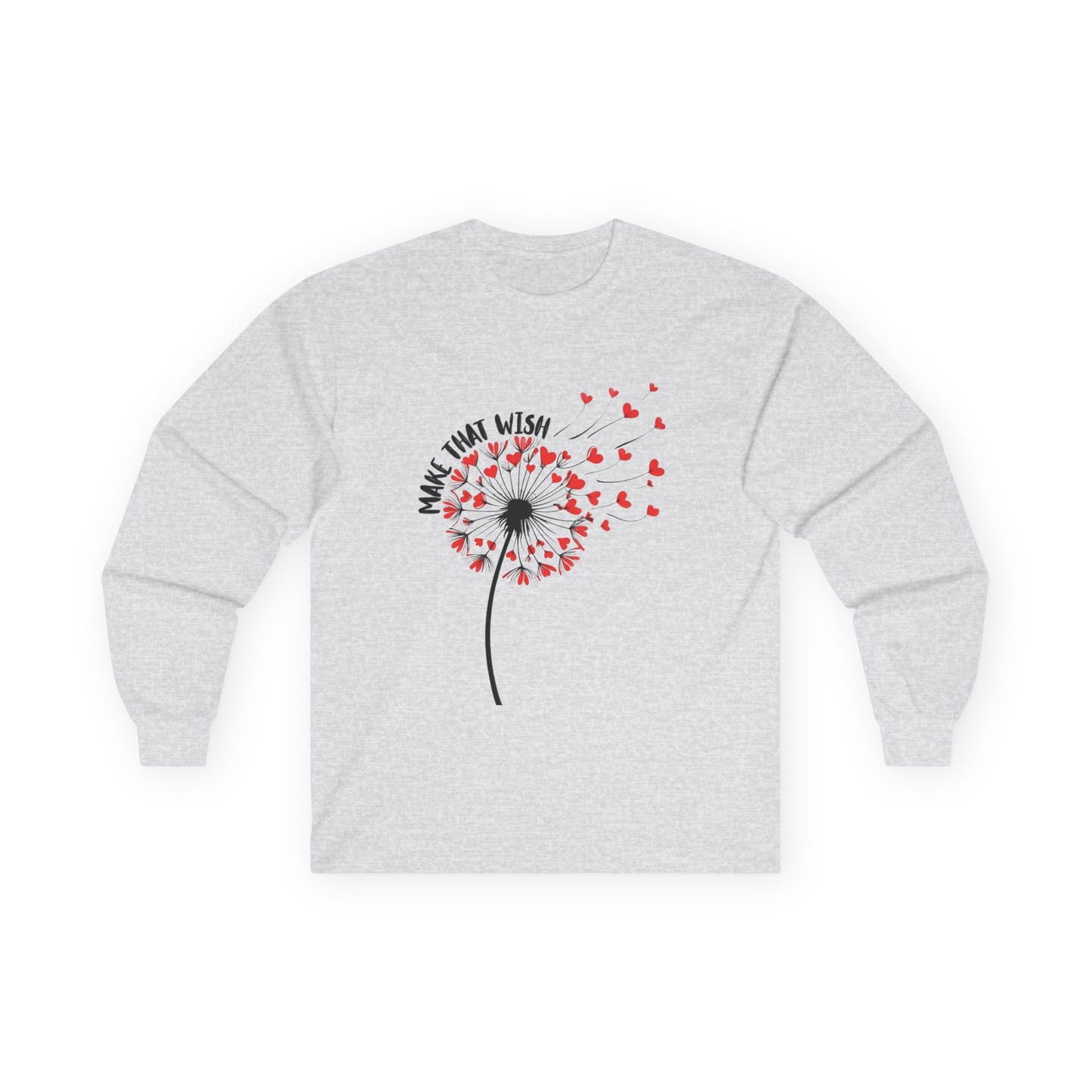 Long Sleeve Tee — Dandelion Make That Wish - New Fun Tee