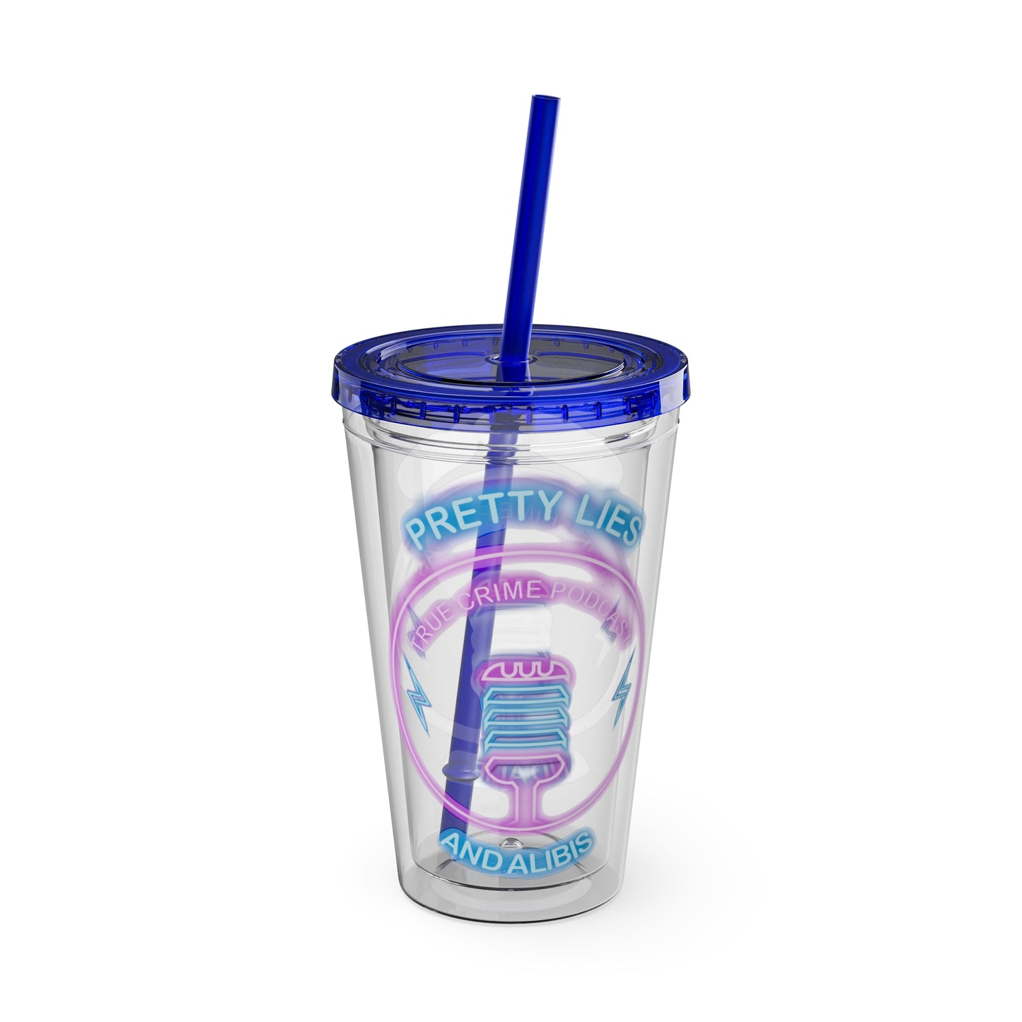 Logo Sunsplash Tumbler with Straw, 16oz