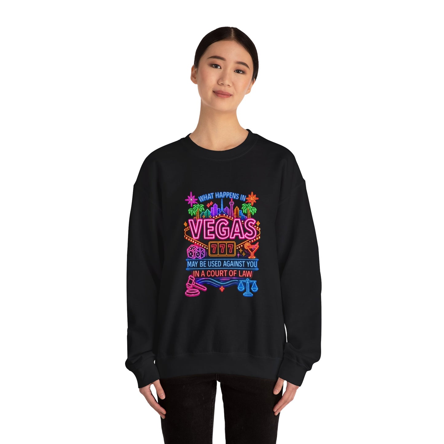 Graphic Sweatshirt – "What Happens in Vegas" (No Logo)