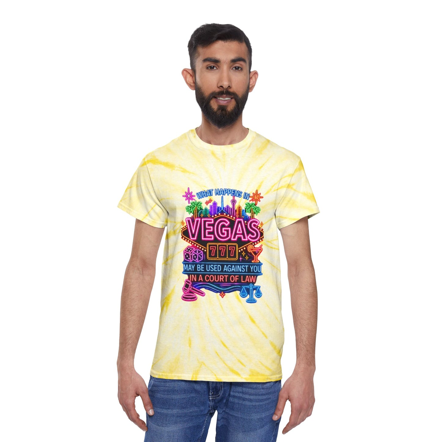 Cyclone Tie Dye Tee - "What Happens In Vegas" (No Logo)