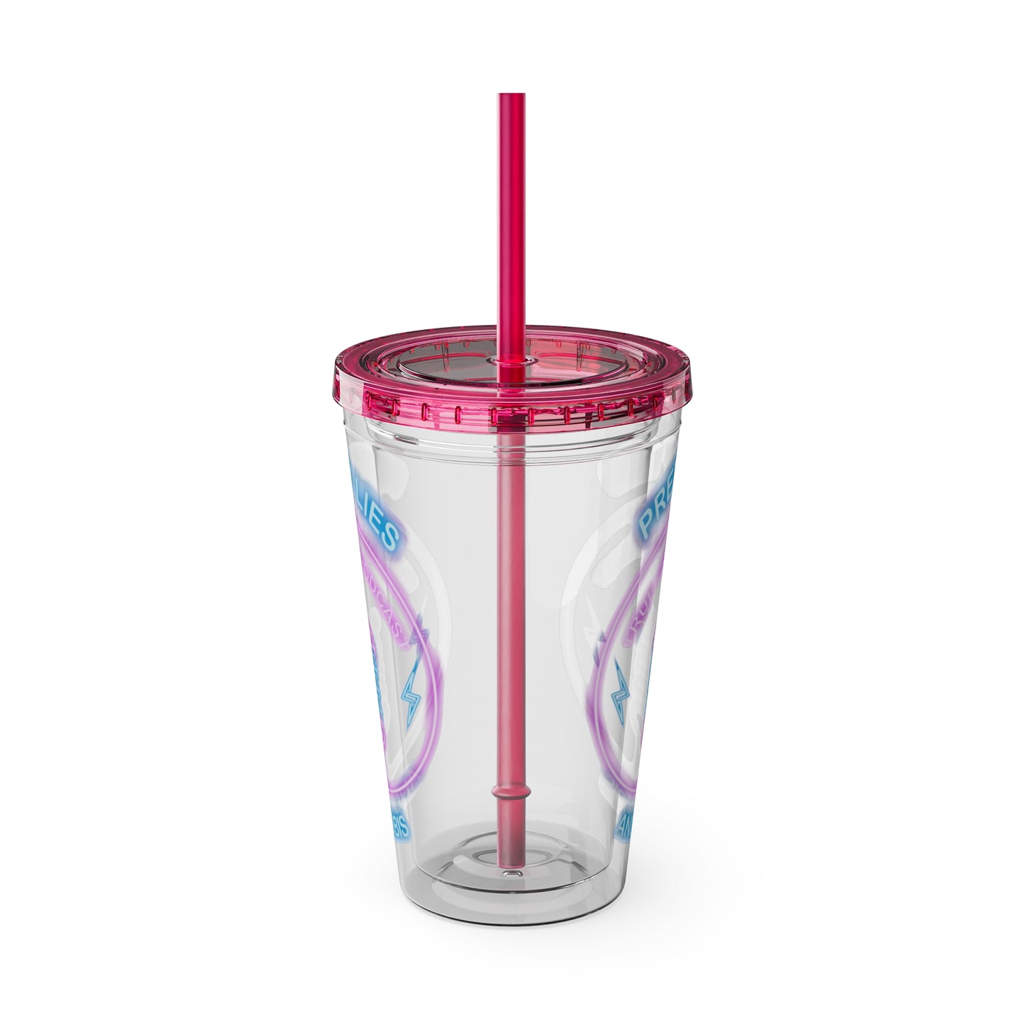 Logo Sunsplash Tumbler with Straw, 16oz