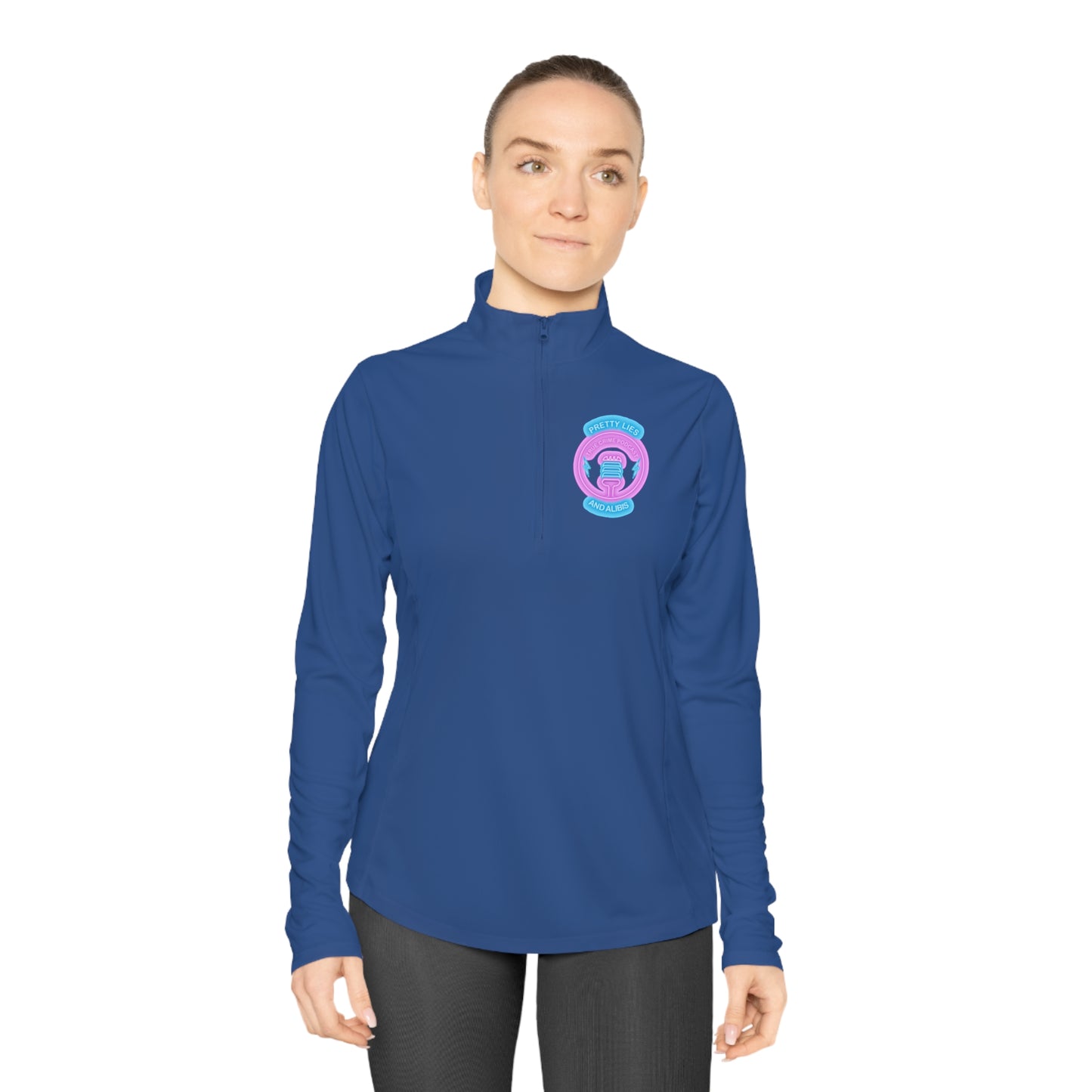 Logo Ladies Quarter-Zip Pullover