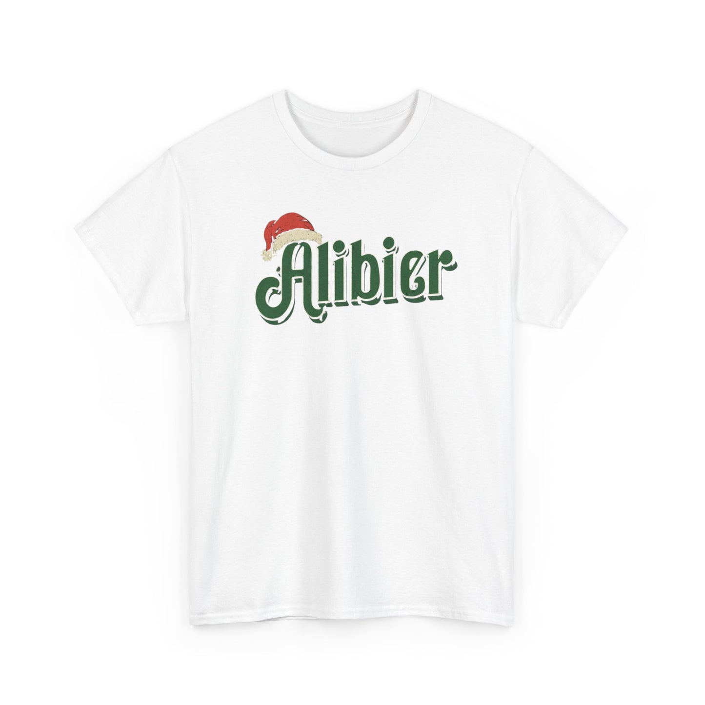 Alibier Unisex Heavy Cotton Tee - Retro Christmas Vibes Graphic Tee