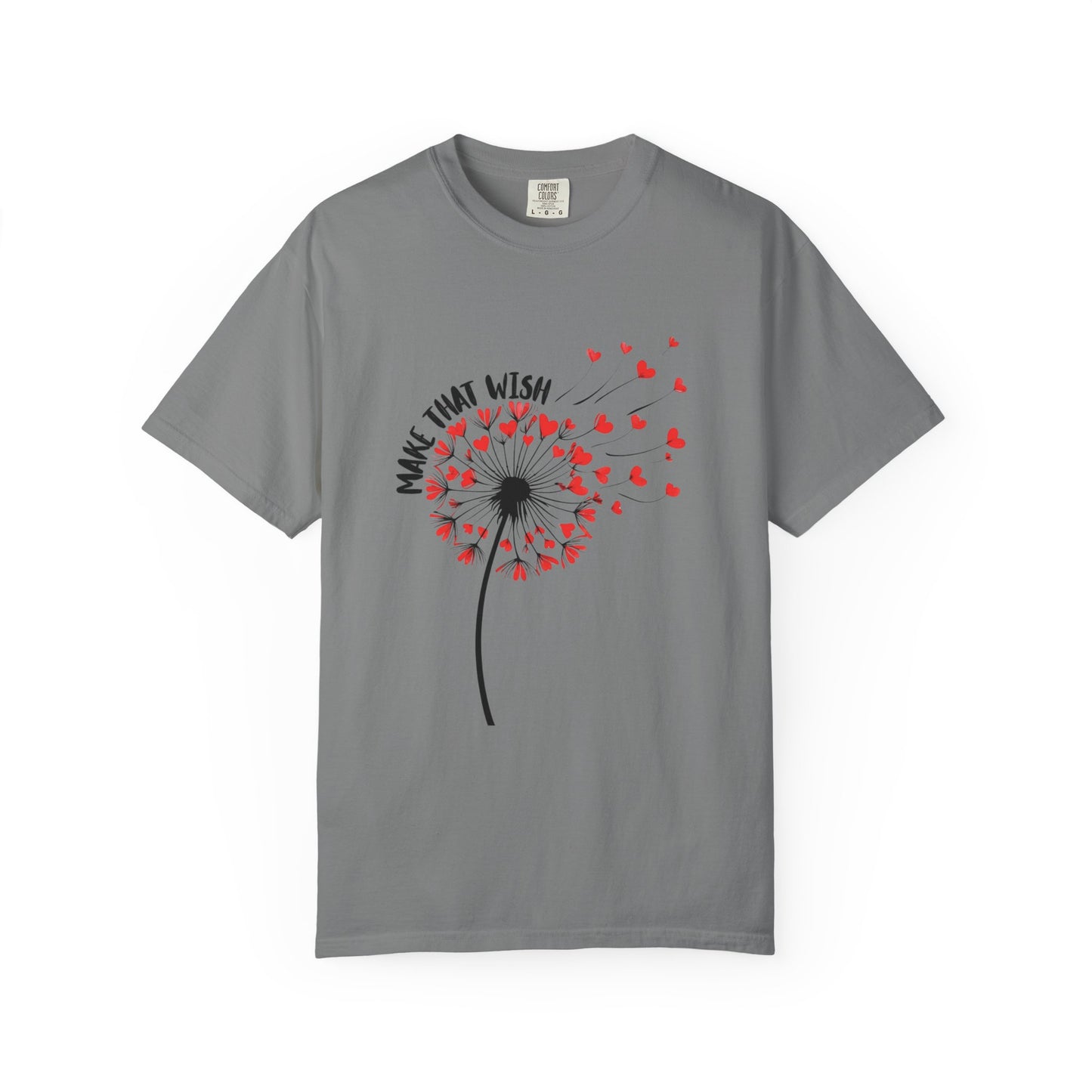T-Shirt — 'Make That Wish' Dandelion Heart Graphic Tee - Fun Tee - New