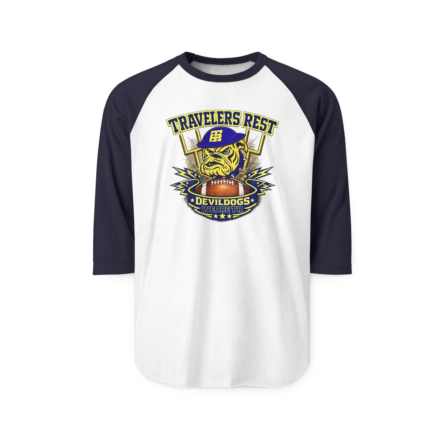 Travelers Rest Devildogs Baseball Raglan Shirt trhs