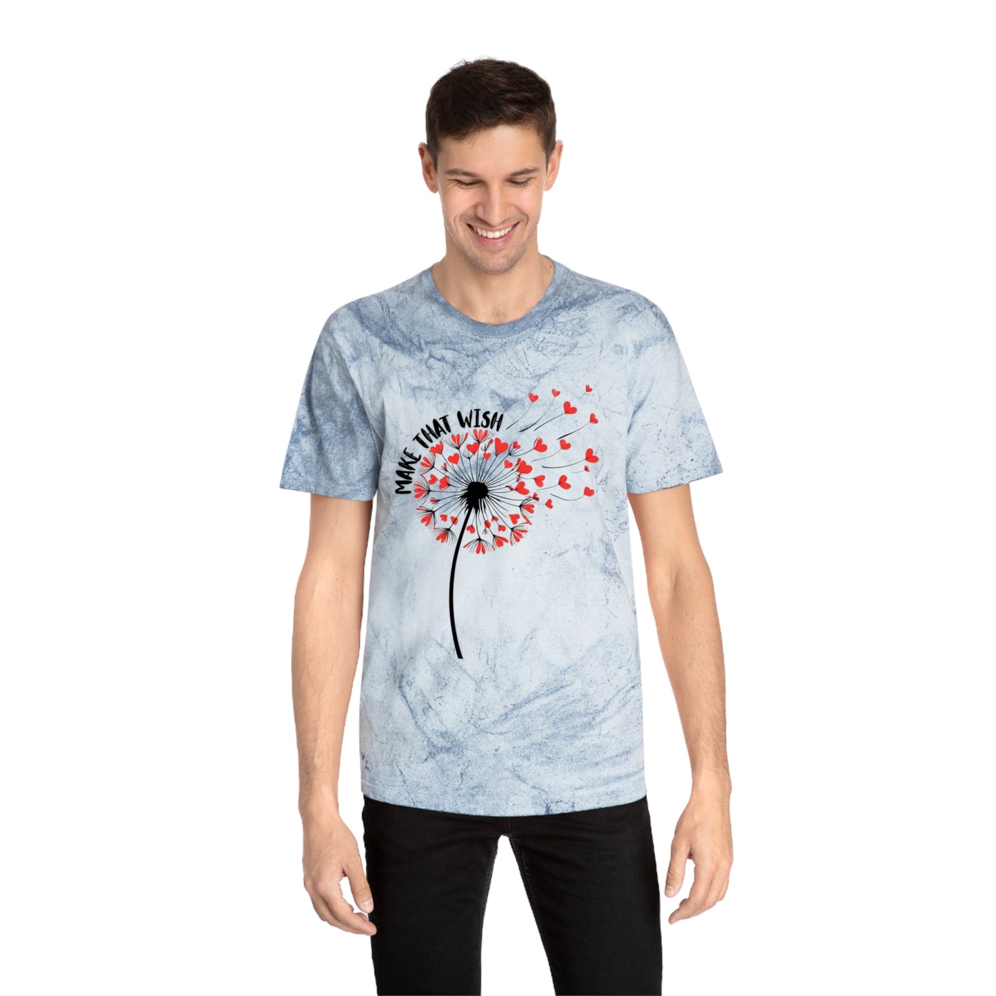 Dandelion 'Make That Wish' Tie-Dye Tee NEW FUN