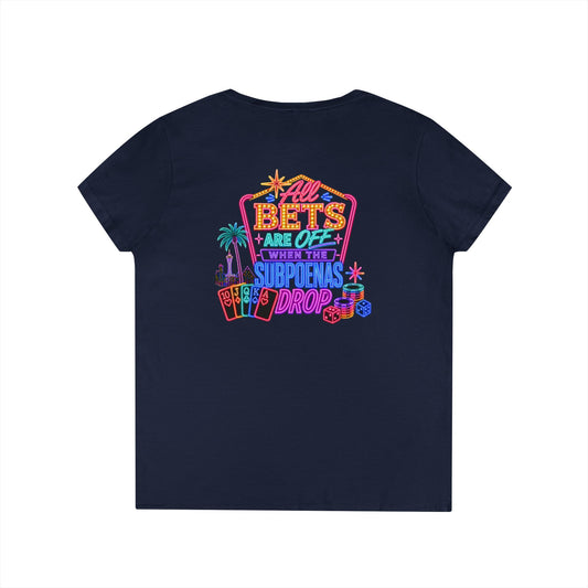 Bets Off ' V-Neck T-Shirt Crime Con 26'