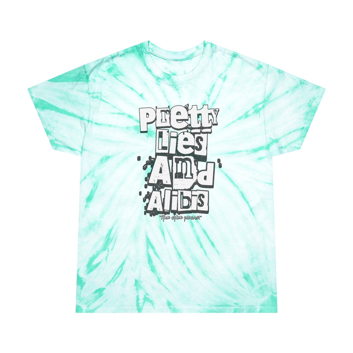 NEW 'Pretty Lies and Alibis'  Ransom Tie-Dye Tee - Vibrant Cyclone Design for Trendsetters