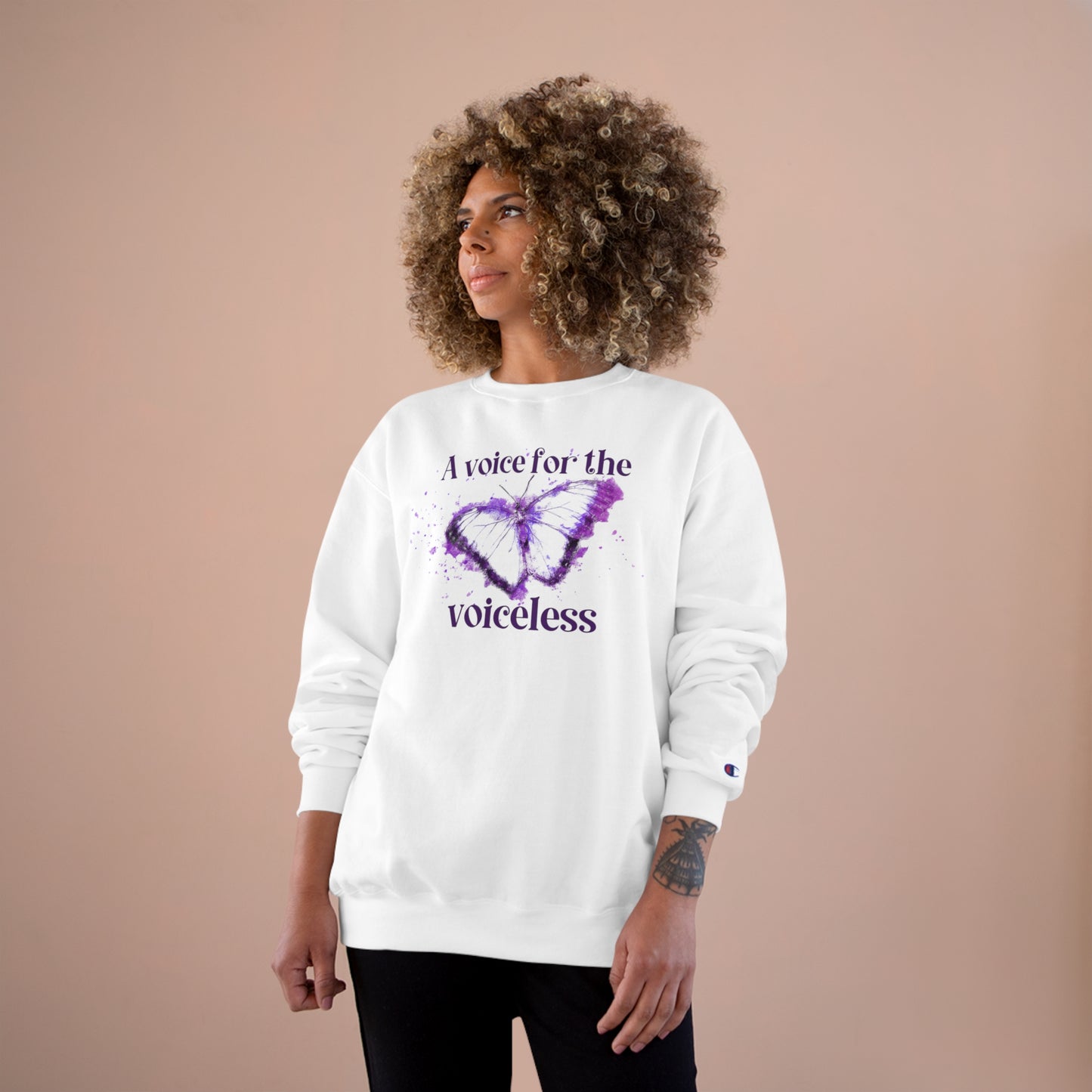 Voice For The Voiceless Champion Sweatshirt