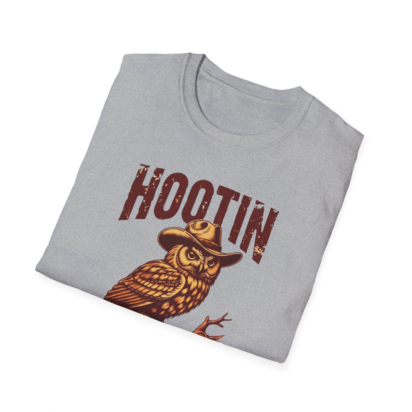 Hootin' Leads to Hollerin Owl T-Shirt — Vintage Graphic Tee NEW