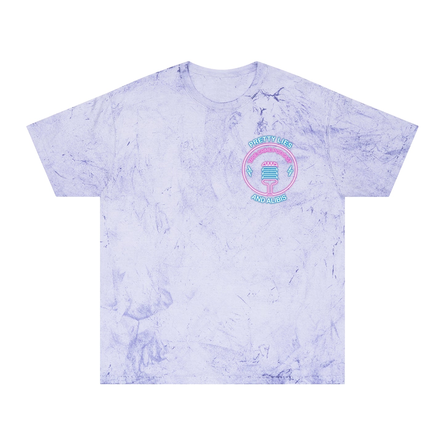 Tie-Dye T-Shirt — Retro Neon Casino “All Bets Are Off” Crime Con 26'
