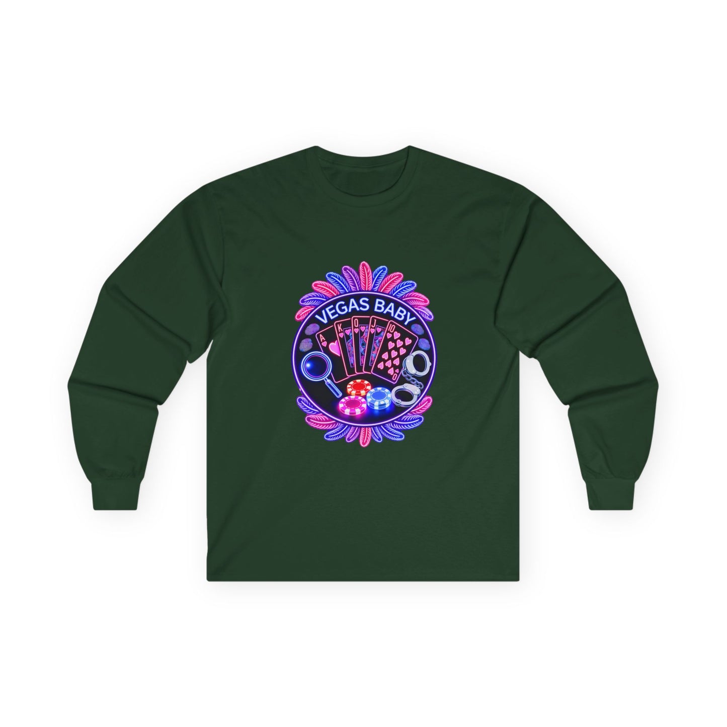 Vegas Baby Long Sleeve Tee — (No Logo)