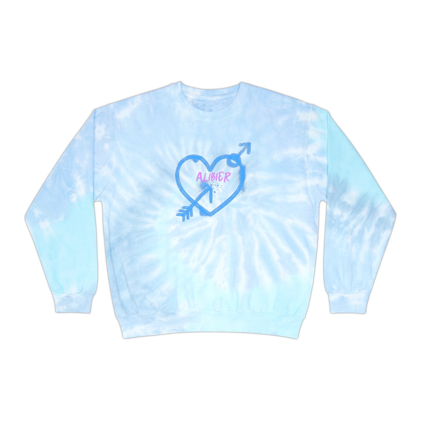 Alibier Spray Paint Unisex Tie-Dye Sweatshirt