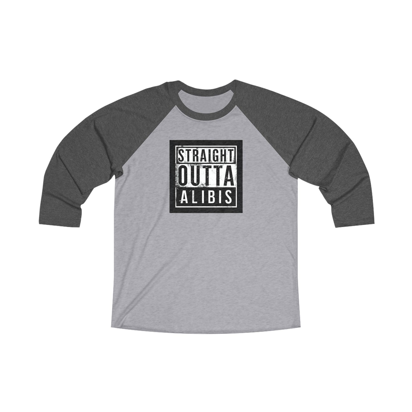 NEW! Retro Straight Outta Alibis Unisex Tri-Blend Raglan Tee