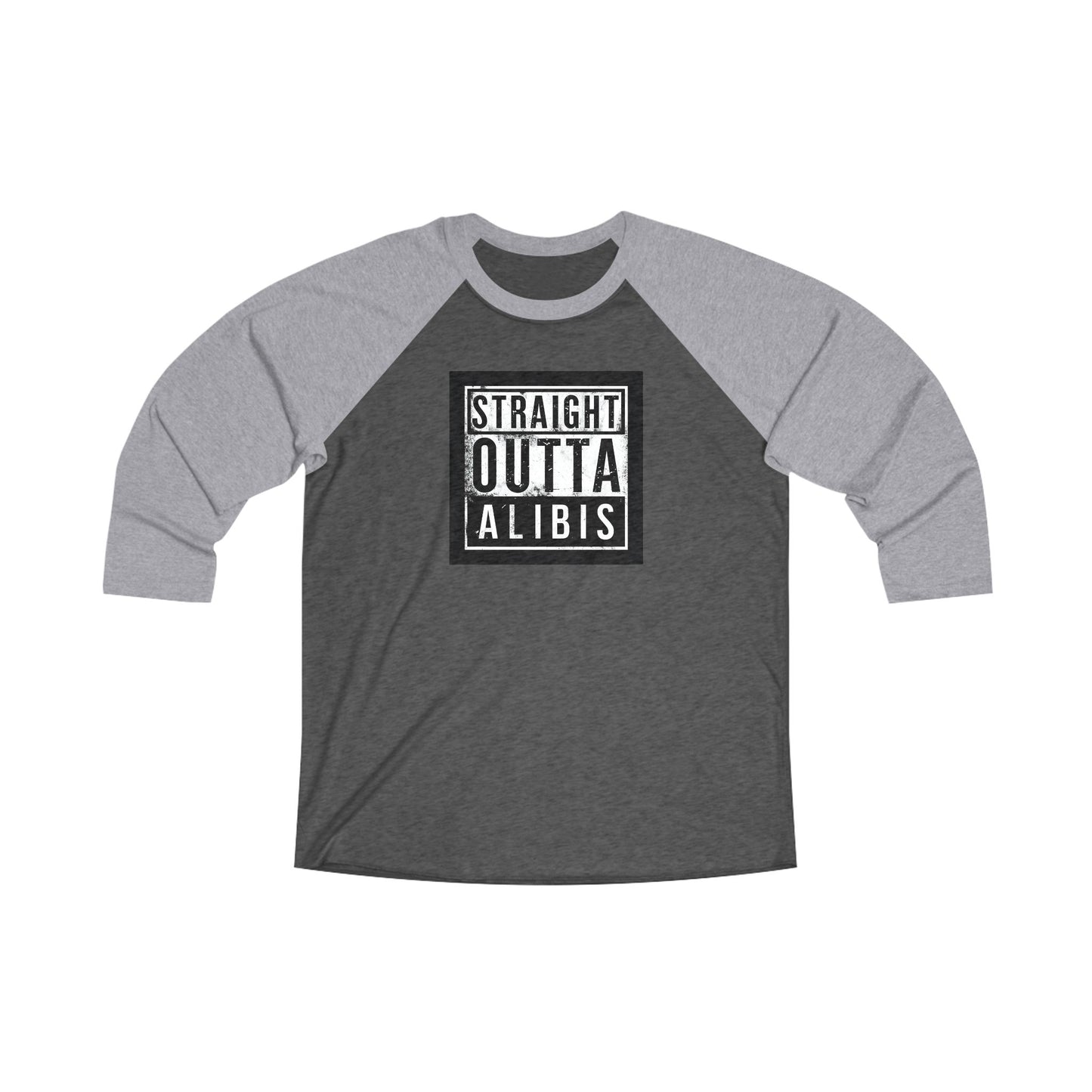 NEW! Retro Straight Outta Alibis Unisex Tri-Blend Raglan Tee