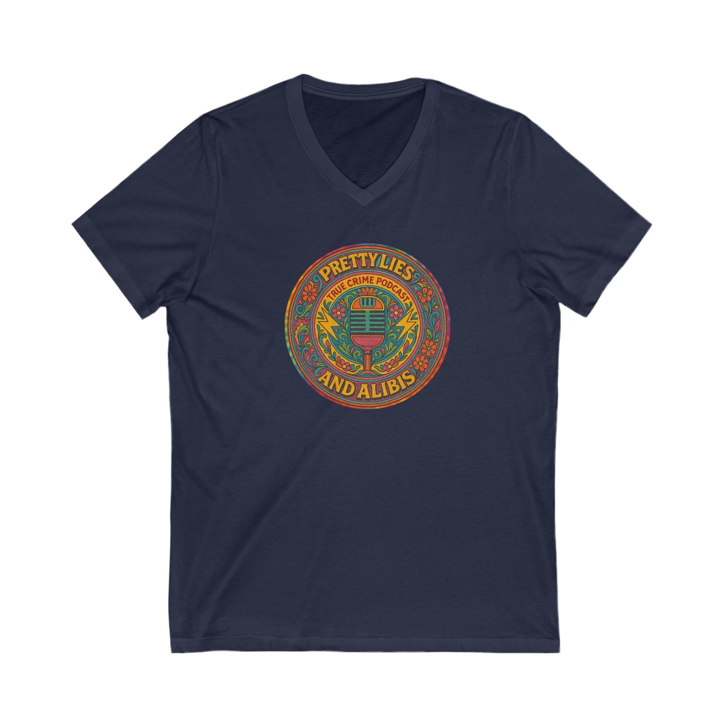 Pretty Lies & Alibis Hippie V-Neck Tee, NEW 2025