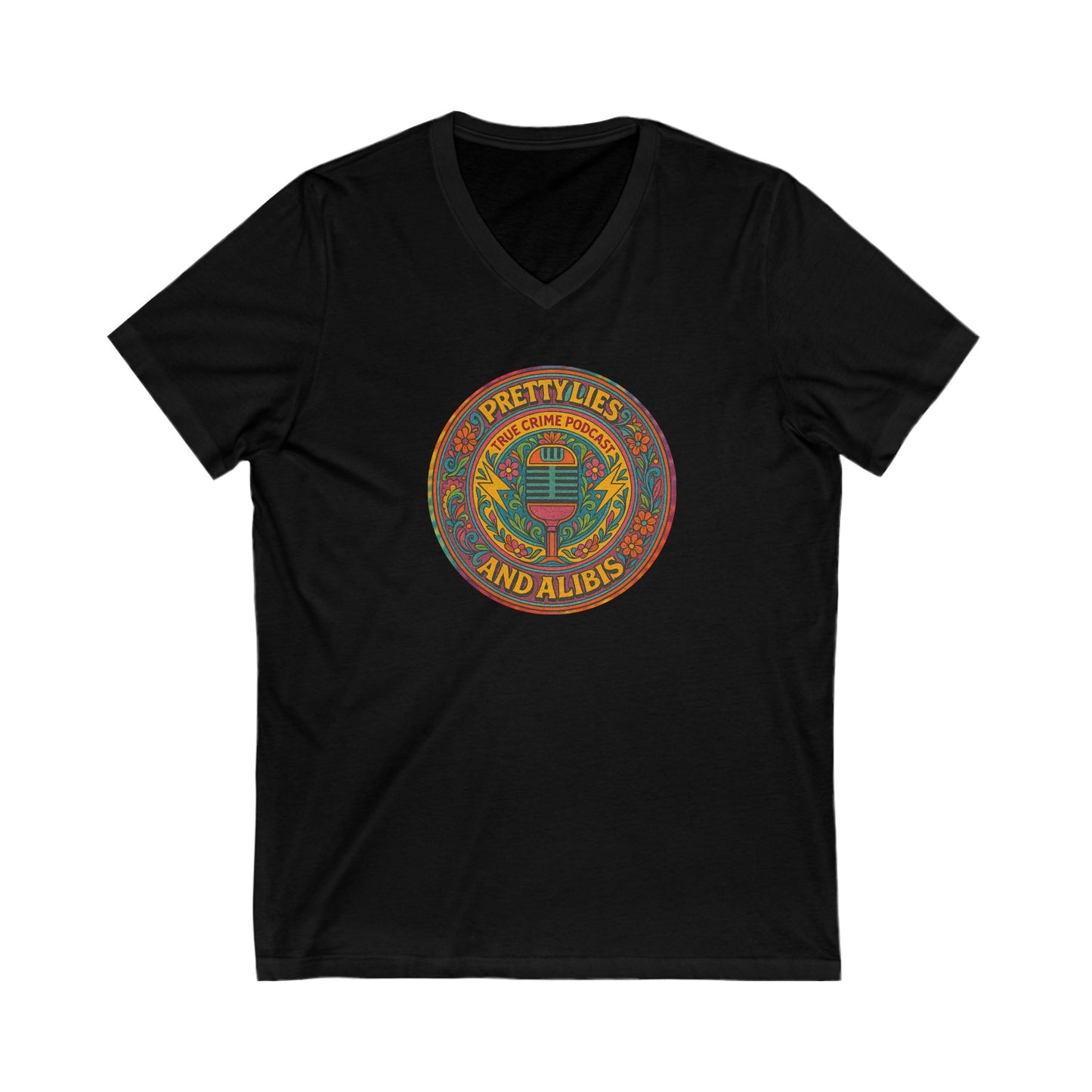 Pretty Lies & Alibis Hippie V-Neck Tee, NEW 2025