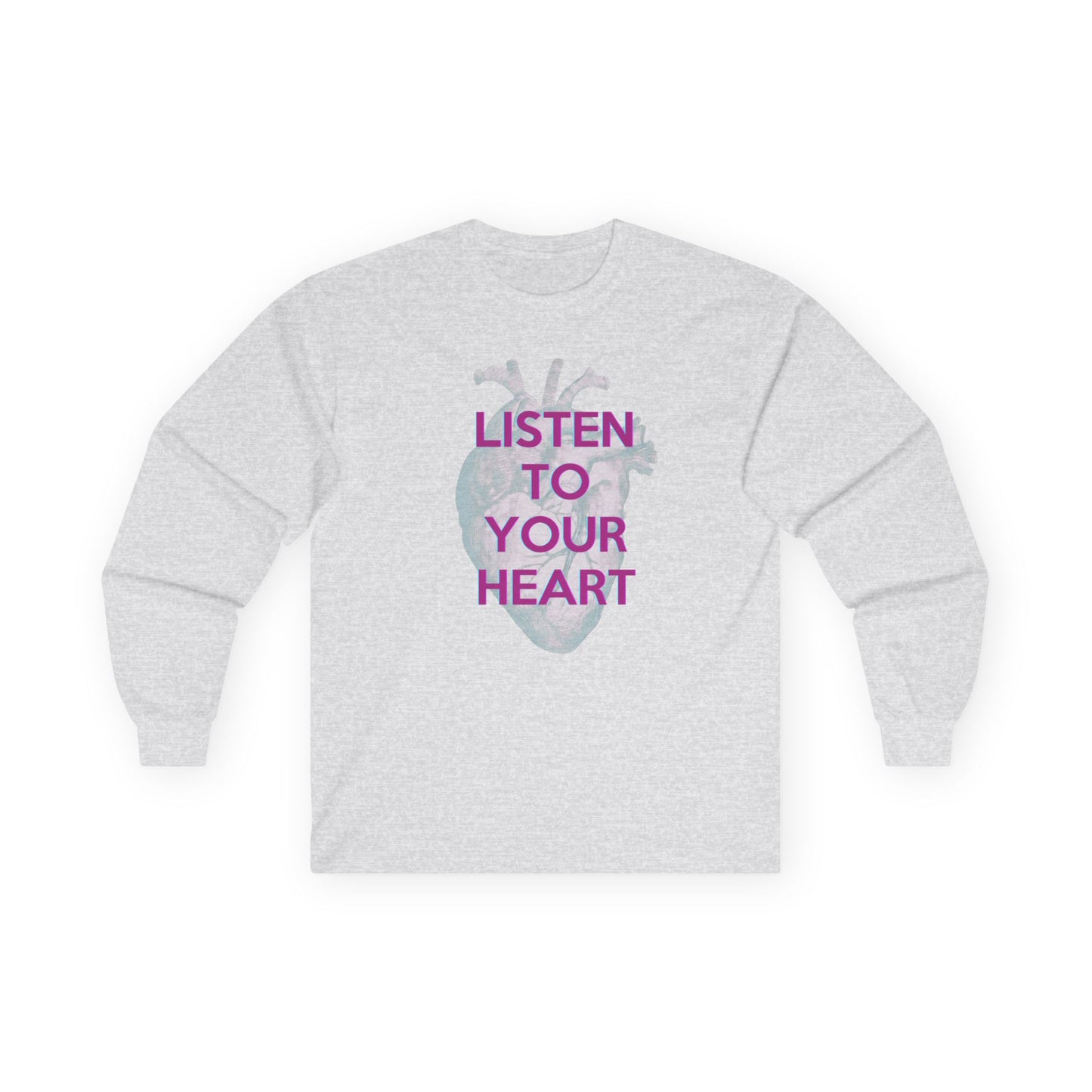 NEW! Listen to Your Heart Long Sleeve Tee