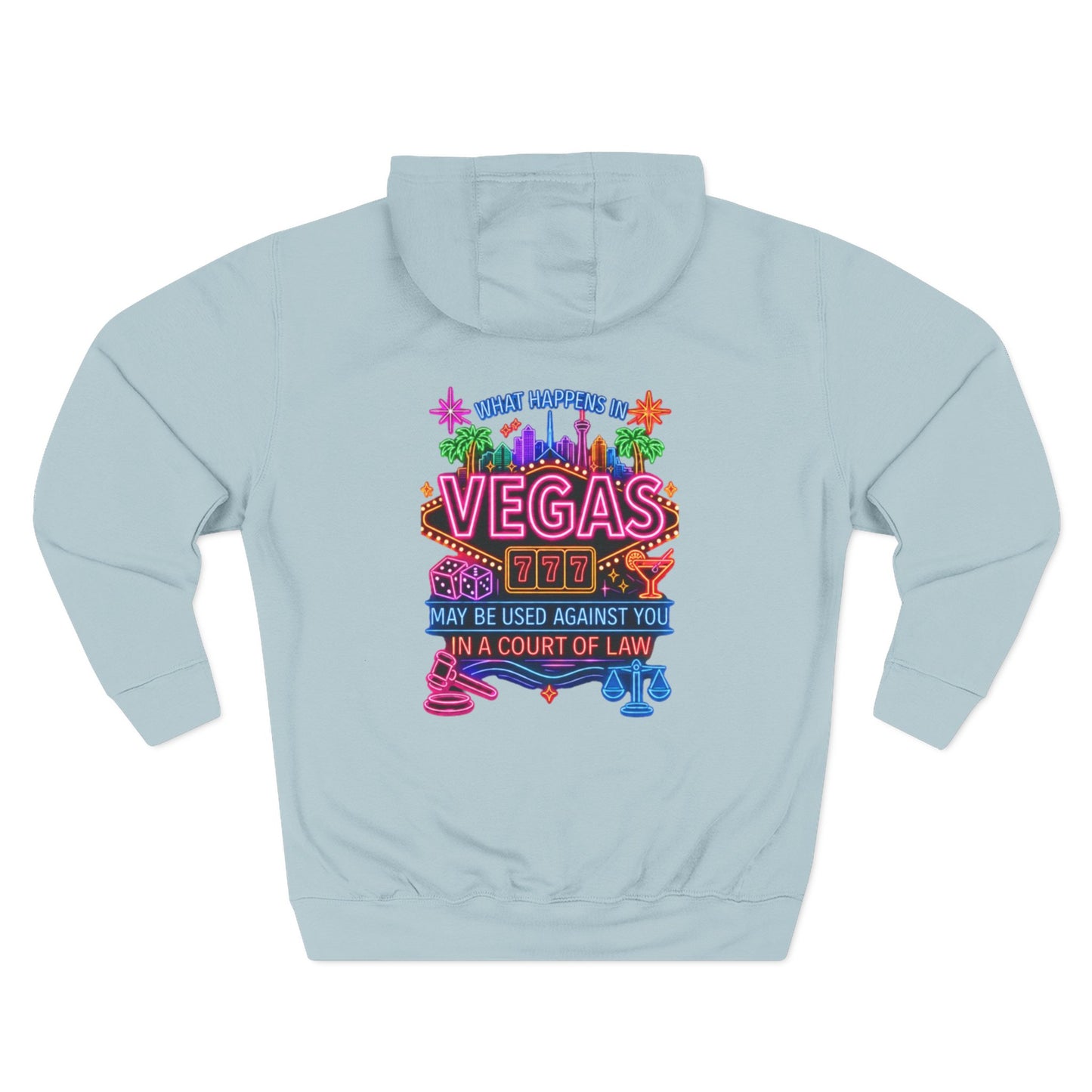Retro Vegas Neon Hoodie — "What Happens In Vegas" (Design 2) Crime Con 26'