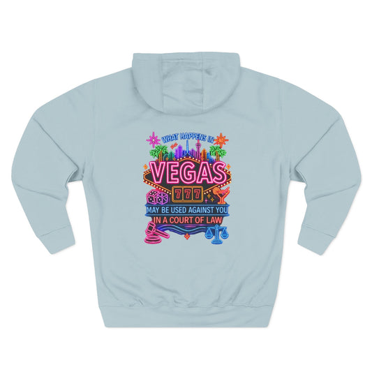 Retro Vegas Neon Hoodie — "What Happens In Vegas" (Design 2) Crime Con 26'
