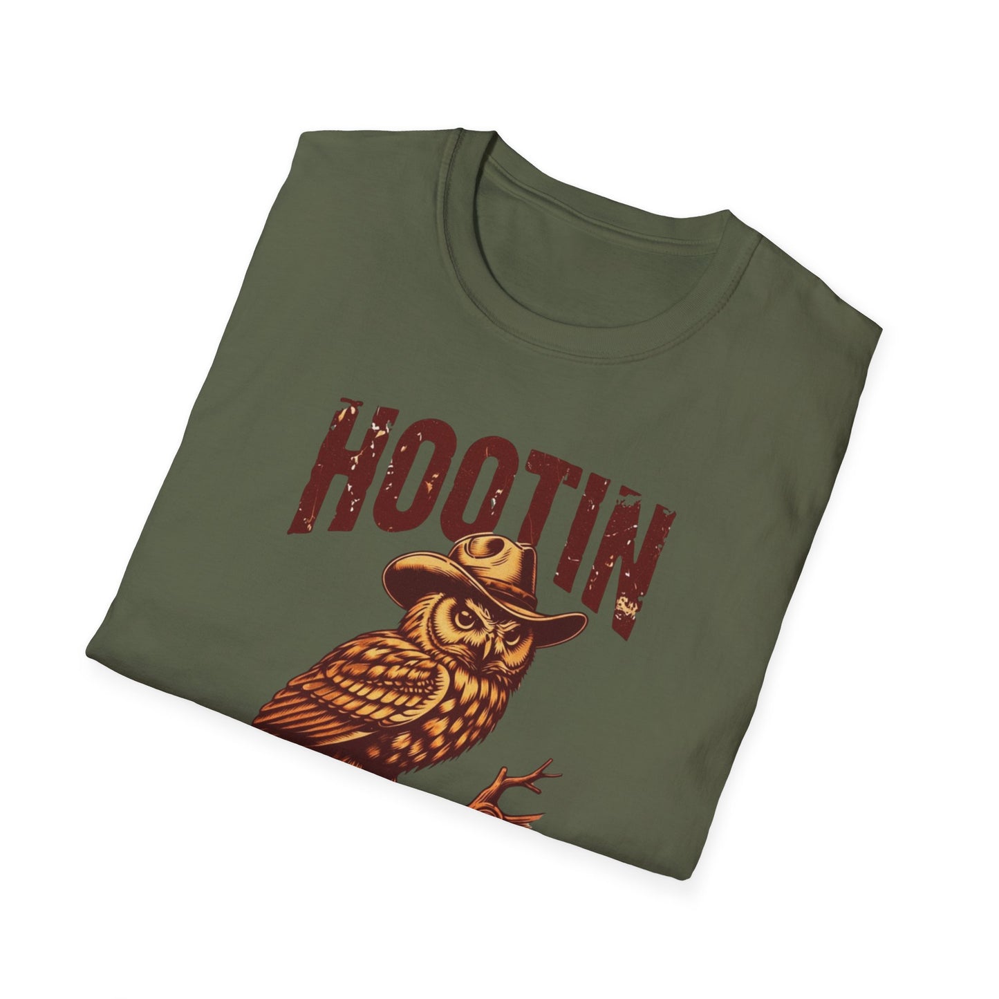 Hootin' Leads to Hollerin Owl T-Shirt — Vintage Graphic Tee NEW