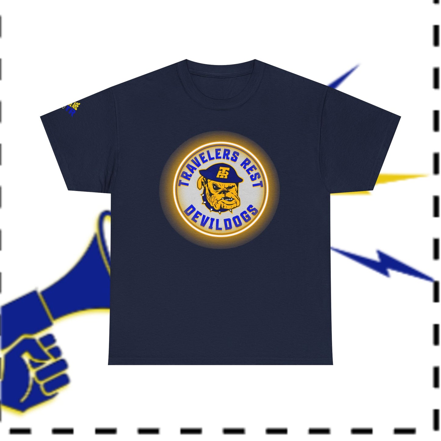 TRHS School Spirit Glow Shirt - GO DEVILDOGS
