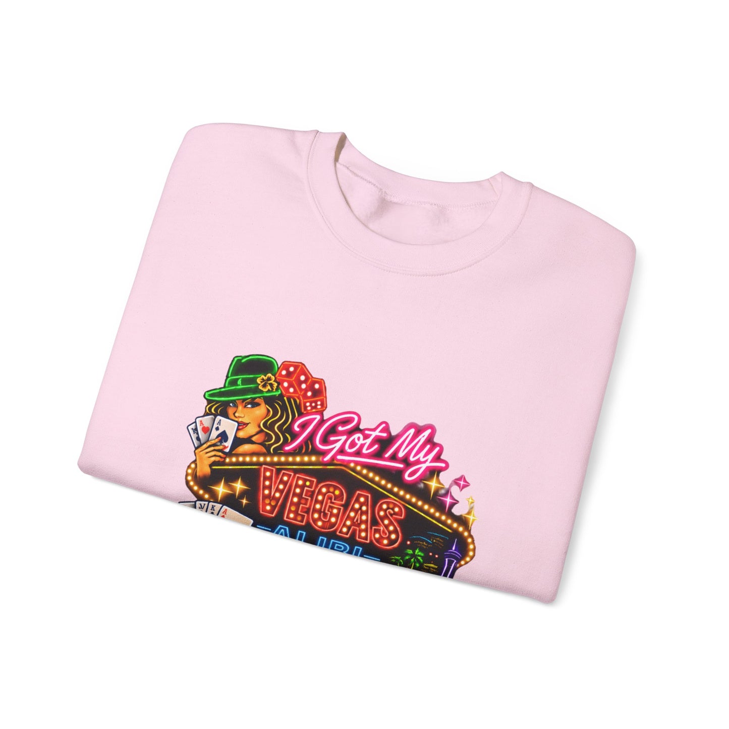 Crewneck Sweatshirt — "I Got My Vegas Alibi" (No Logo)