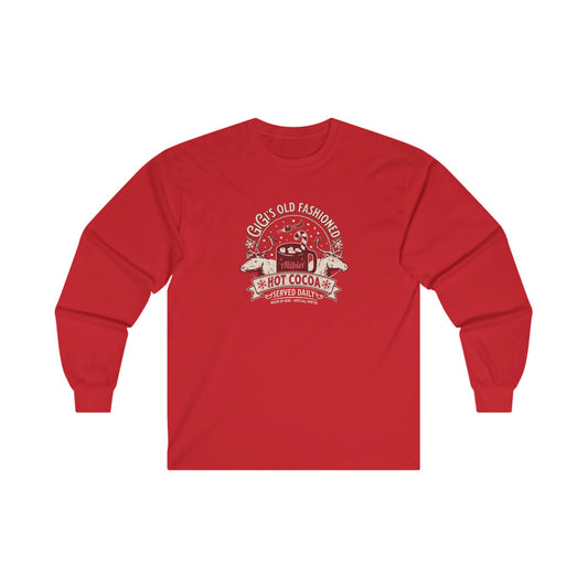 Christmas Cozy Hot Cocoa Long Sleeve Tee - Unisex Ultra Cotton, Holiday Comfort