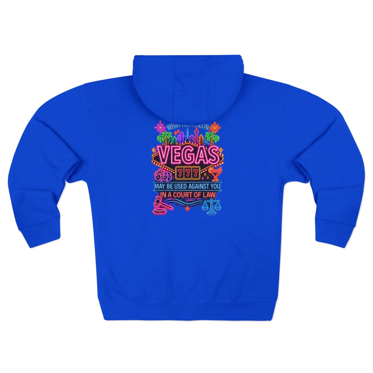 Vegas Zip Hoodie — "What Happens in Vegas" Crime Con 26' (For y'all who freeze)