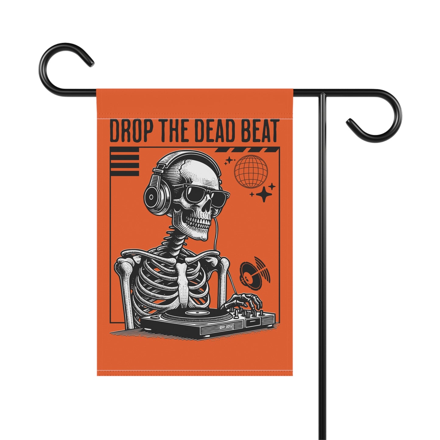 Halloween Drop The Dead Beat Garden & House Banner