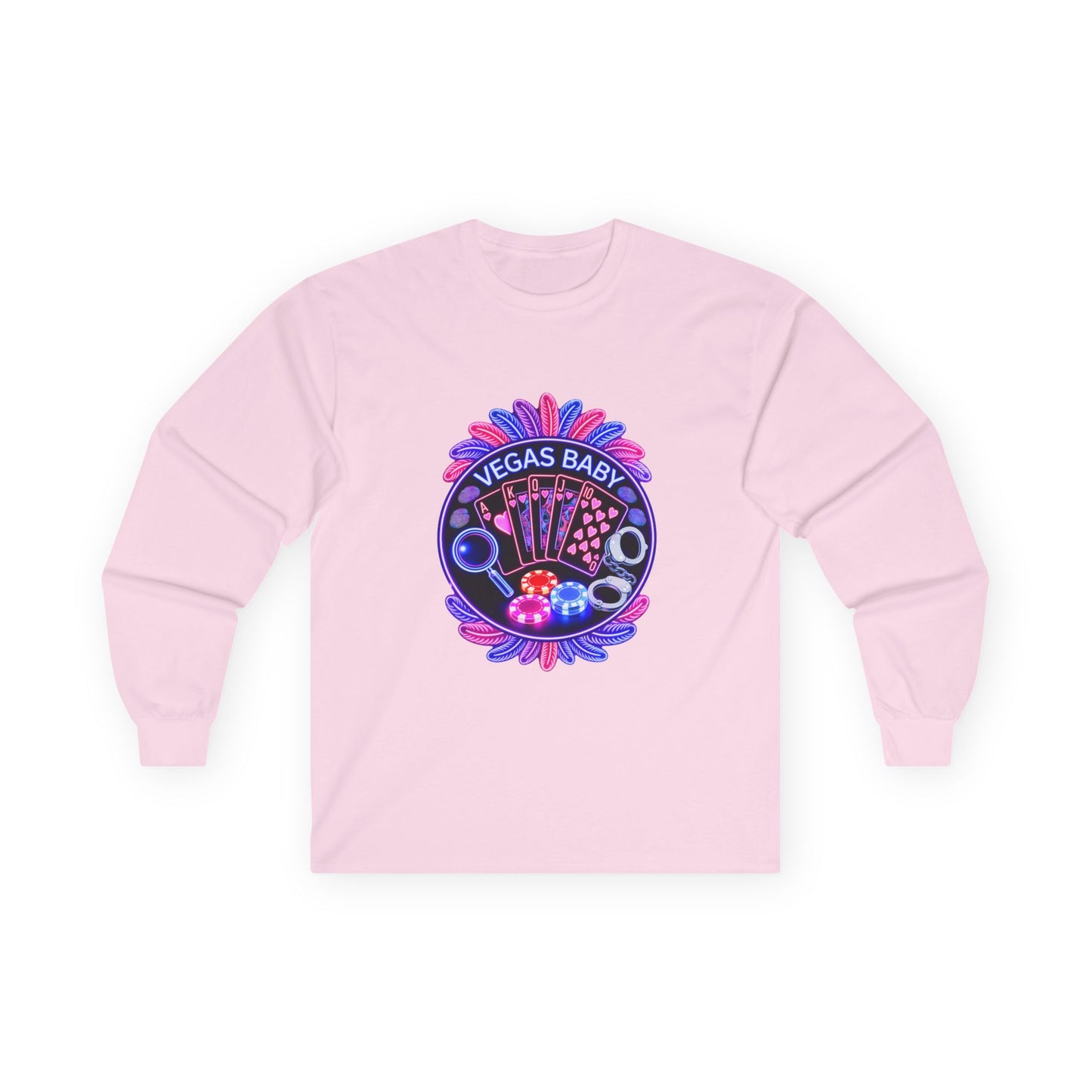 Vegas Baby Long Sleeve Tee — (No Logo)