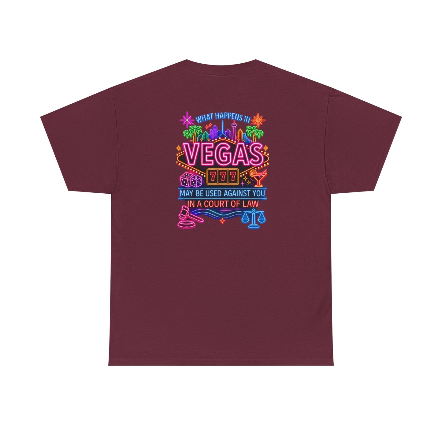 What Happens In Vegas Neon Graphic Tee  Crime Con 26'