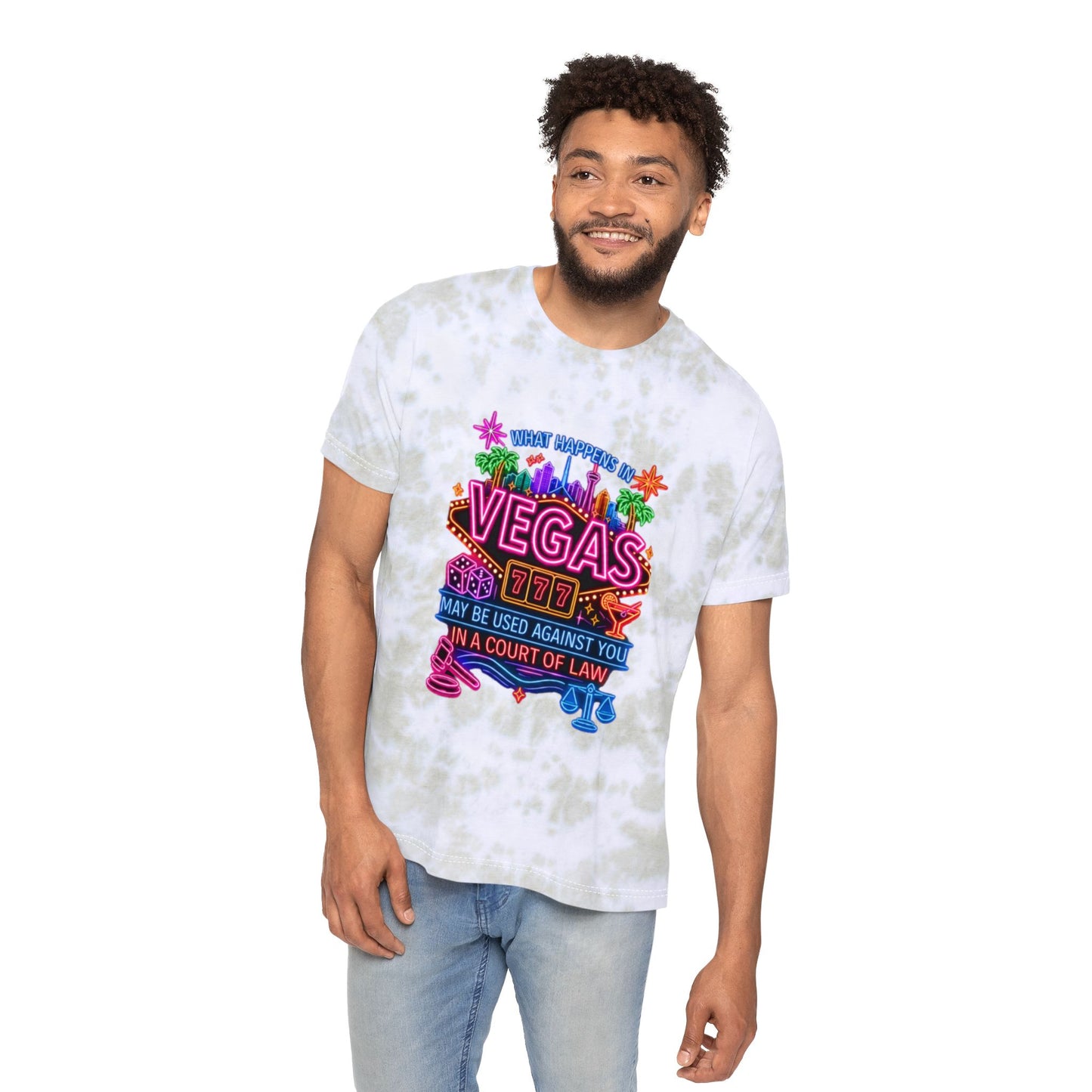 Tie Dye T-Shirt —"What Happens In Vegas" (No Logo)