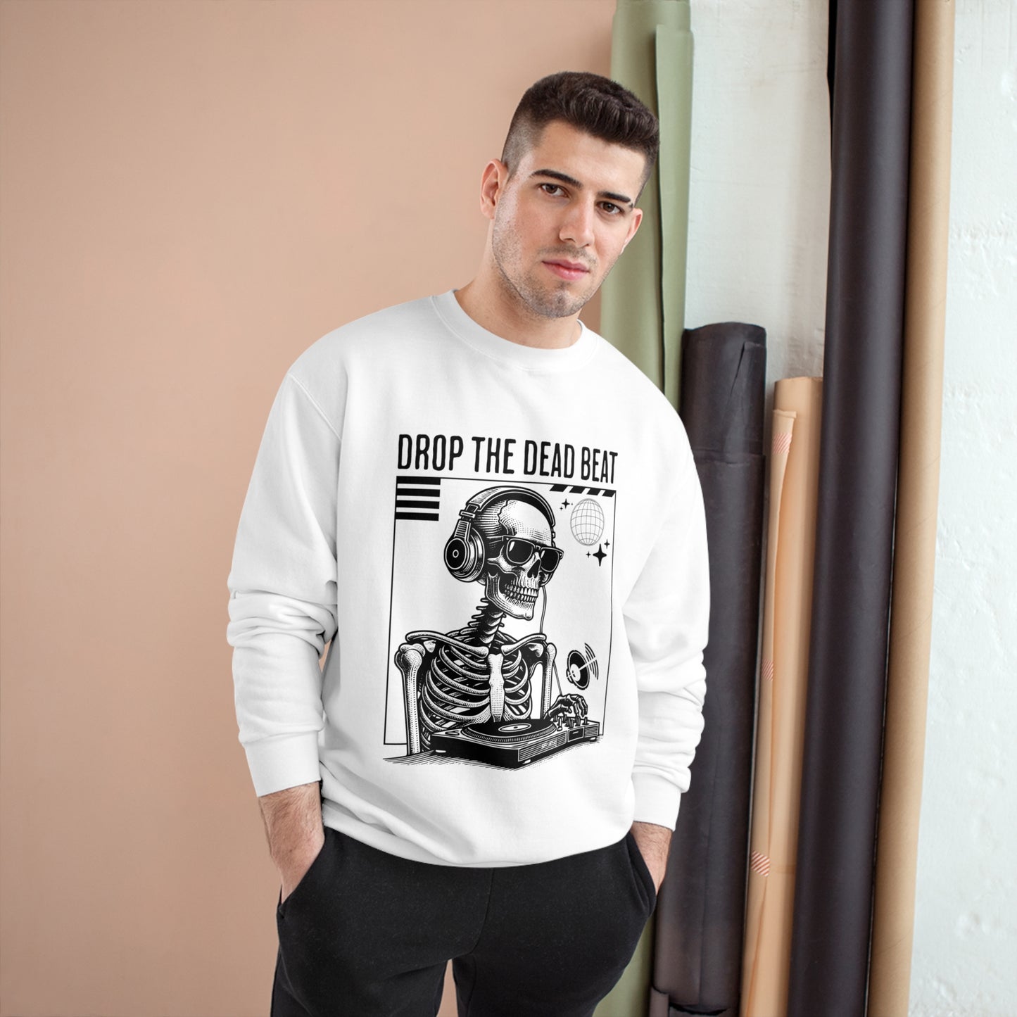 Halloween Drop The Dead Beat Champion Sweatshirt