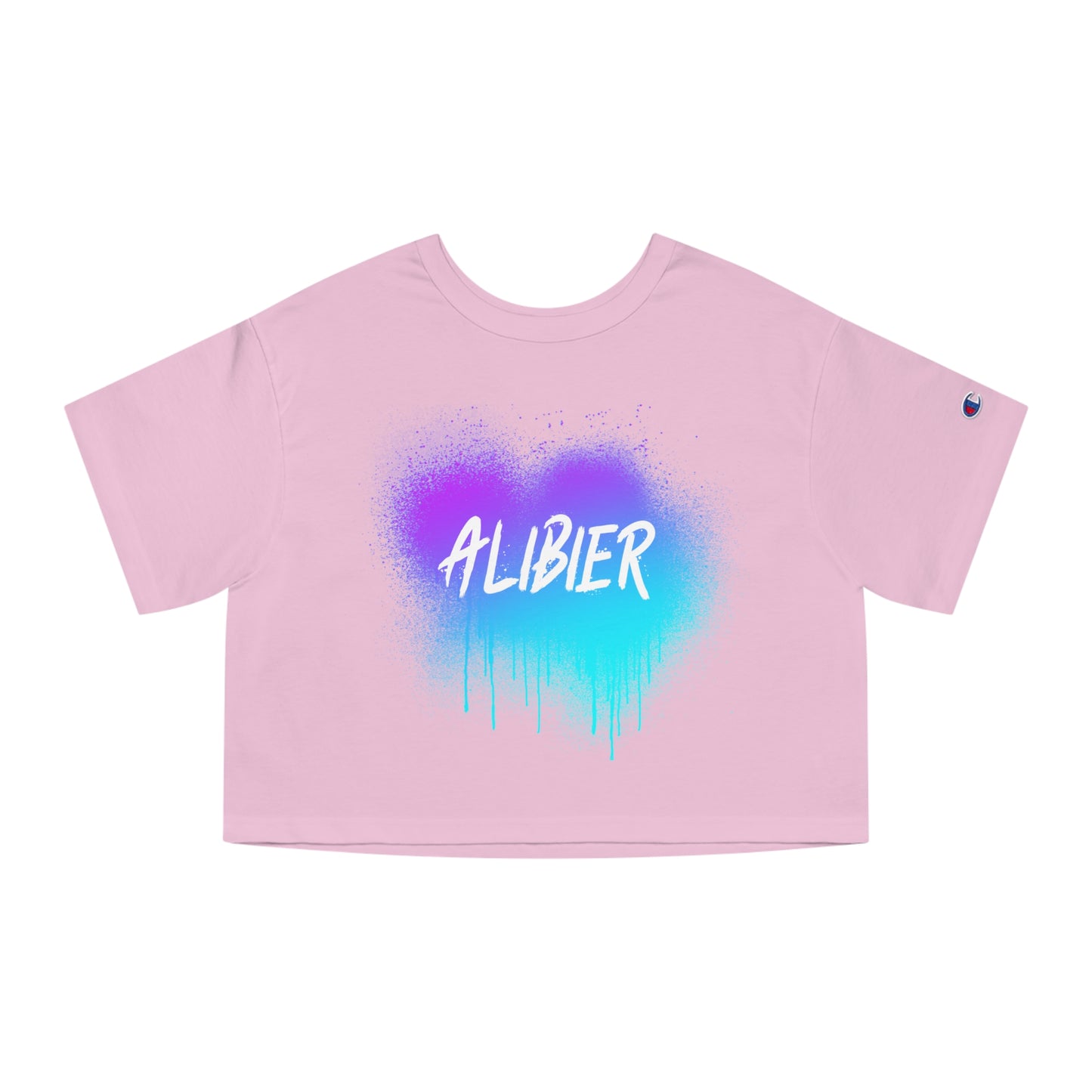 Alibier Spray Paint Champion Women's Heritage Cropped T-Shirt