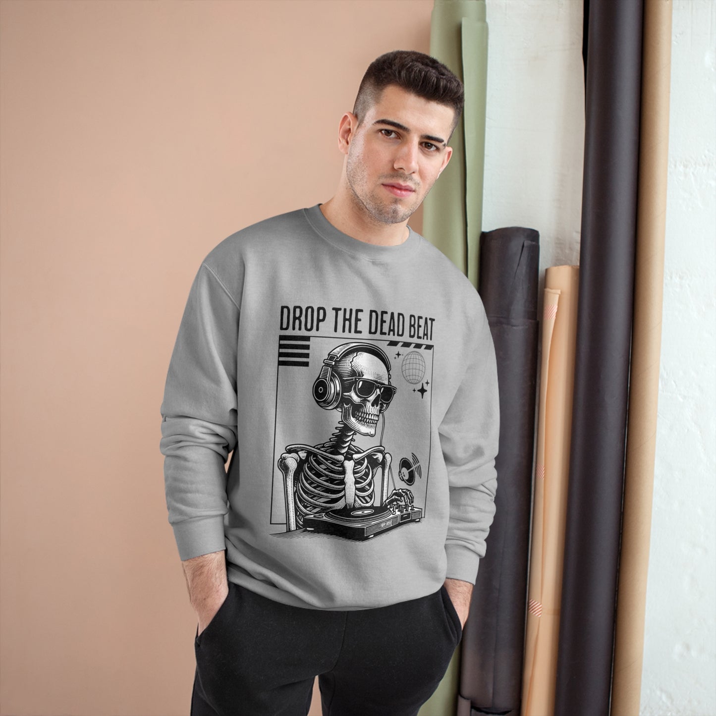 Halloween Drop The Dead Beat Champion Sweatshirt